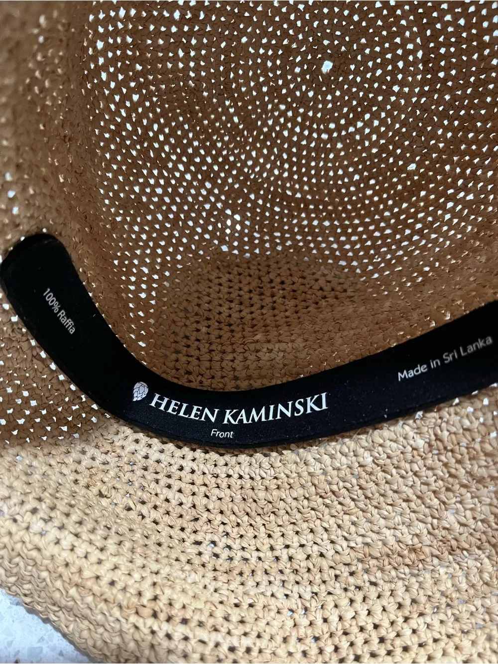 Helen Kaminski Handcrafted Hand Crocheted Villa 6 Madagascan Raffia Hat